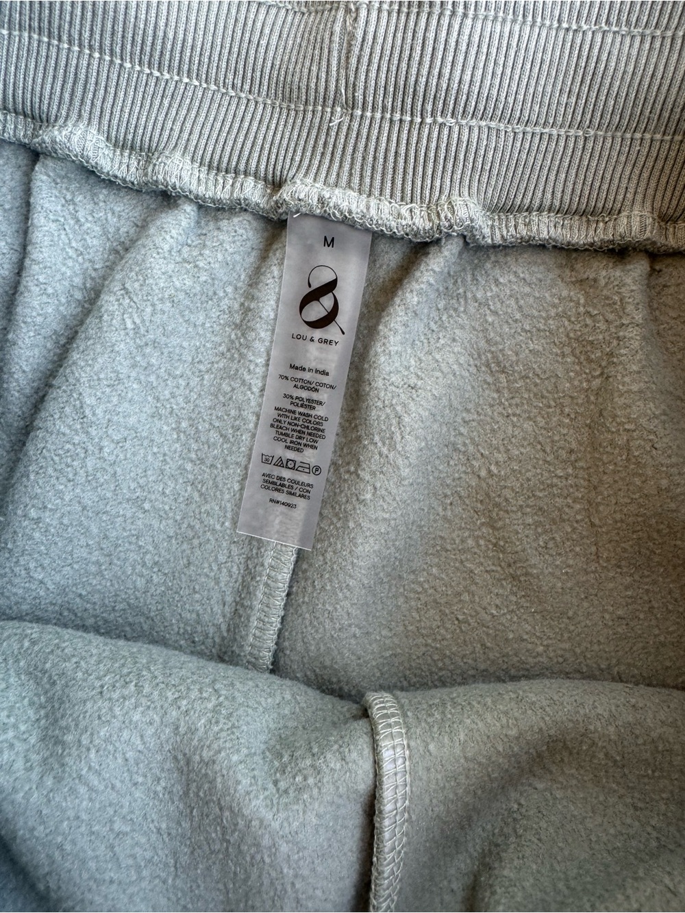 Lou & Grey Sage Green Hoodie and Shorts Loungewear Set - Picture 5 of 13